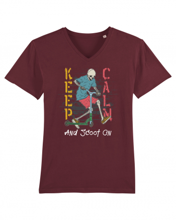 Keep Calm And Scoot On Burgundy