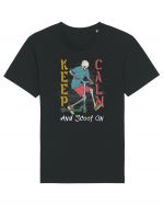 Keep Calm And Scoot On Tricou mânecă scurtă Unisex Rocker