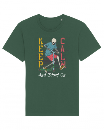 Keep Calm And Scoot On Bottle Green