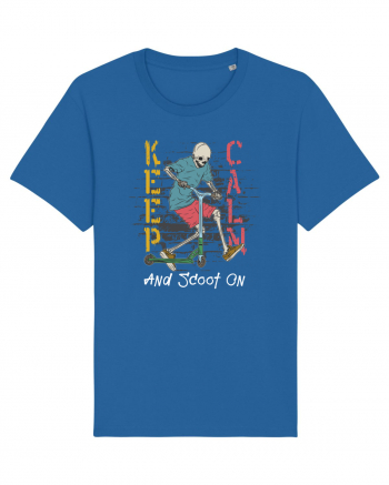 Keep Calm And Scoot On Royal Blue