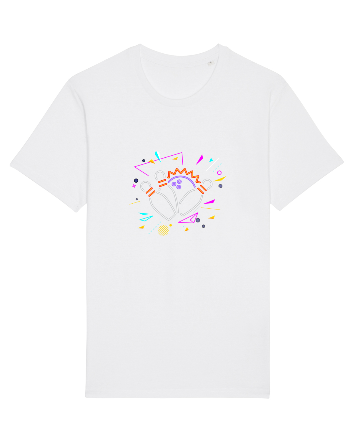 Tricou mânecă scurtă Unisex Rocker White