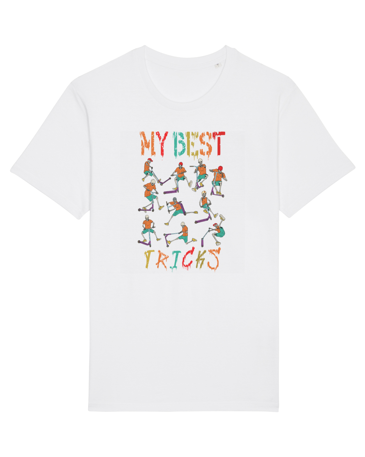 Tricou mânecă scurtă Unisex Rocker White