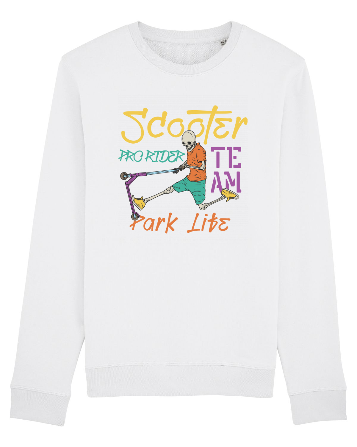 Bluză mânecă lungă Unisex Rise White