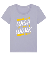 Work for it Tricou mânecă scurtă guler larg fitted Damă Expresser