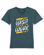 Work for it Tricou mânecă scurtă guler V Bărbat Presenter