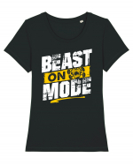 Beast mode ON Tricou mânecă scurtă guler larg fitted Damă Expresser