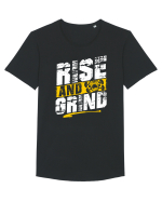 Rise and Grind Tricou mânecă scurtă guler larg Bărbat Skater