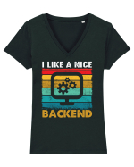 I like a nice backend Tricou mânecă scurtă guler V Damă Evoker