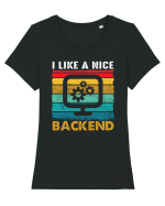 I like a nice backend Tricou mânecă scurtă guler larg fitted Damă Expresser