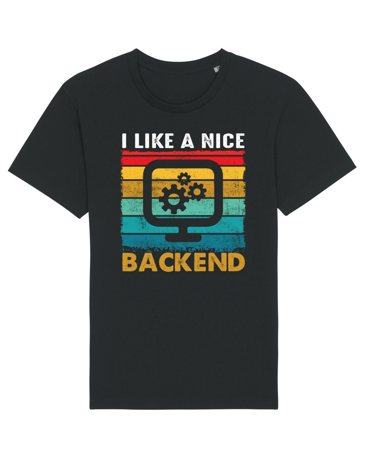 Tricou mânecă scurtă Unisex Rocker Black