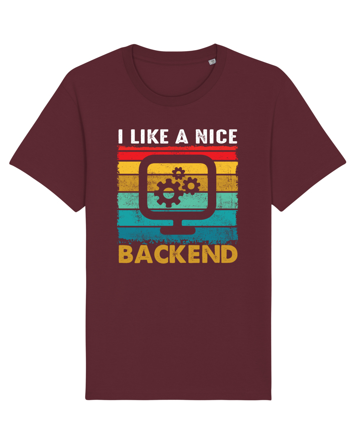 Tricou mânecă scurtă Unisex Rocker Burgundy