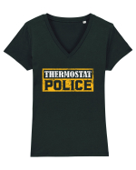  Thermostat Police Tricou mânecă scurtă guler V Damă Evoker