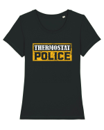  Thermostat Police Tricou mânecă scurtă guler larg fitted Damă Expresser