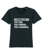 Cybersecurity the few, the proud, the paranoid Tricou mânecă scurtă guler V Bărbat Presenter