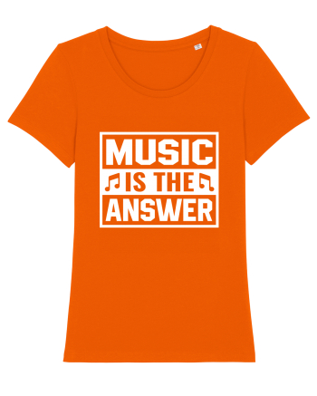 Music is the answer Bright Orange