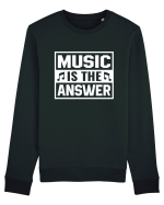 Music is the answer Bluză mânecă lungă Unisex Rise
