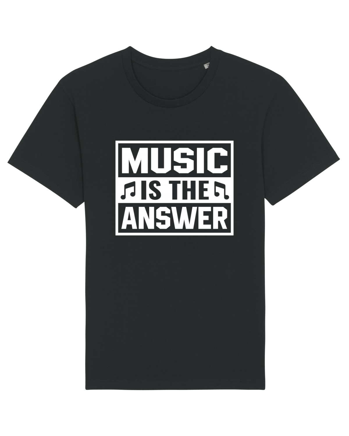 Tricou mânecă scurtă Unisex Rocker Black
