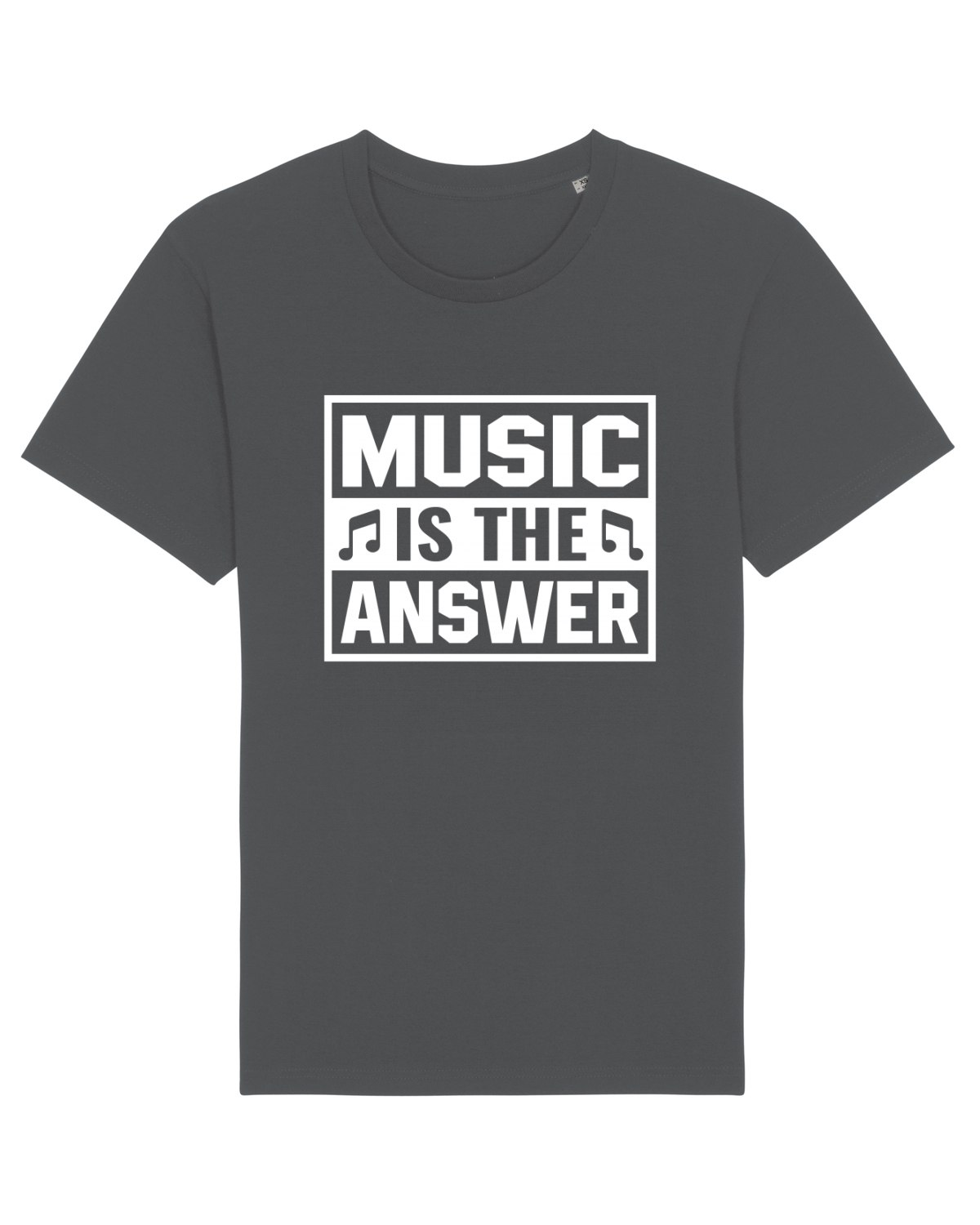 Tricou mânecă scurtă Unisex Rocker Anthracite