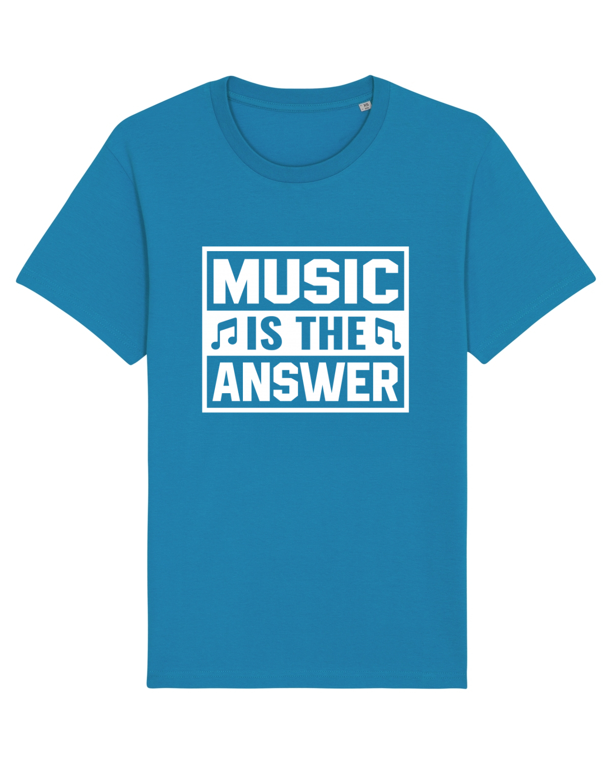Tricou mânecă scurtă Unisex Rocker Azur