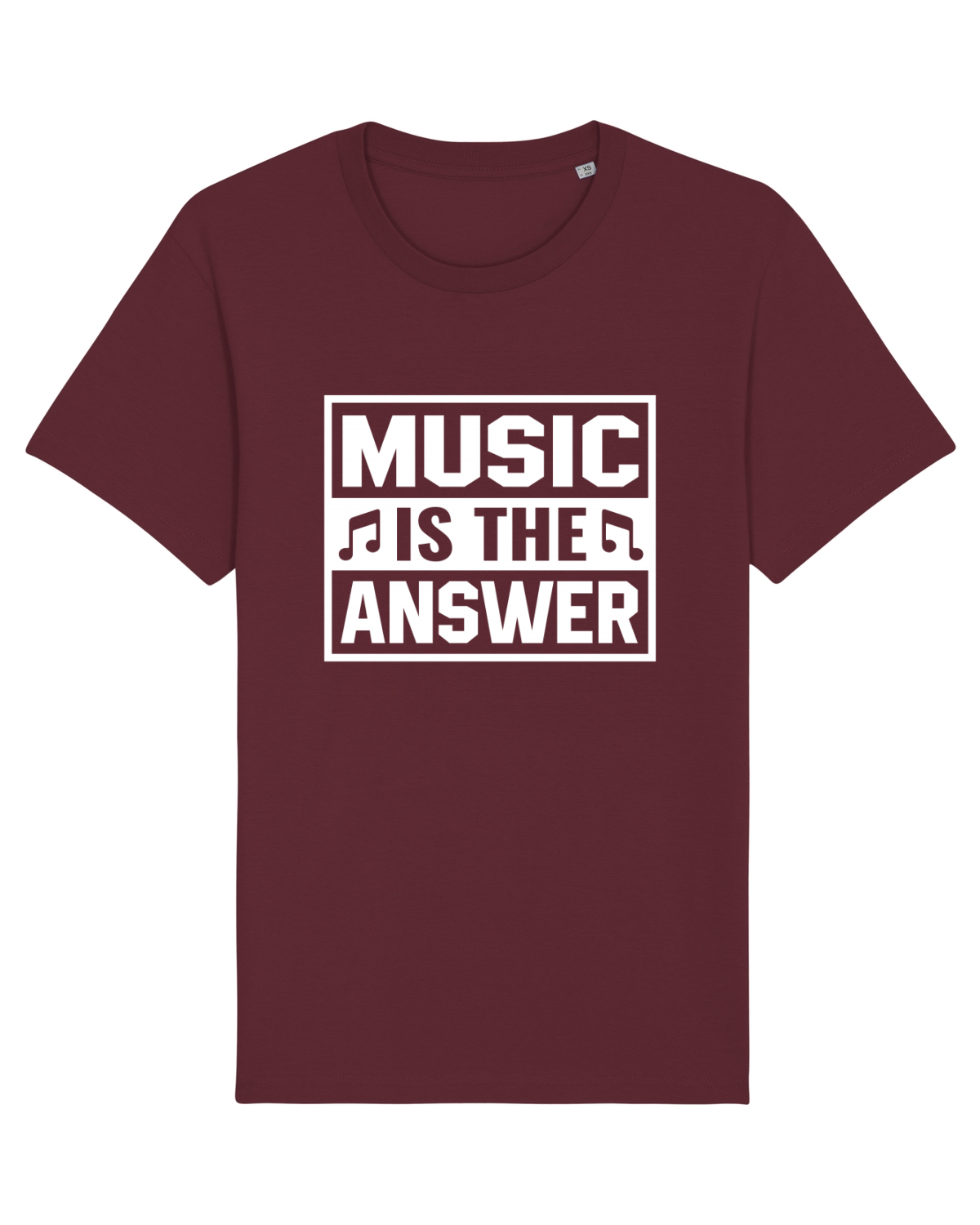 Tricou mânecă scurtă Unisex Rocker Burgundy