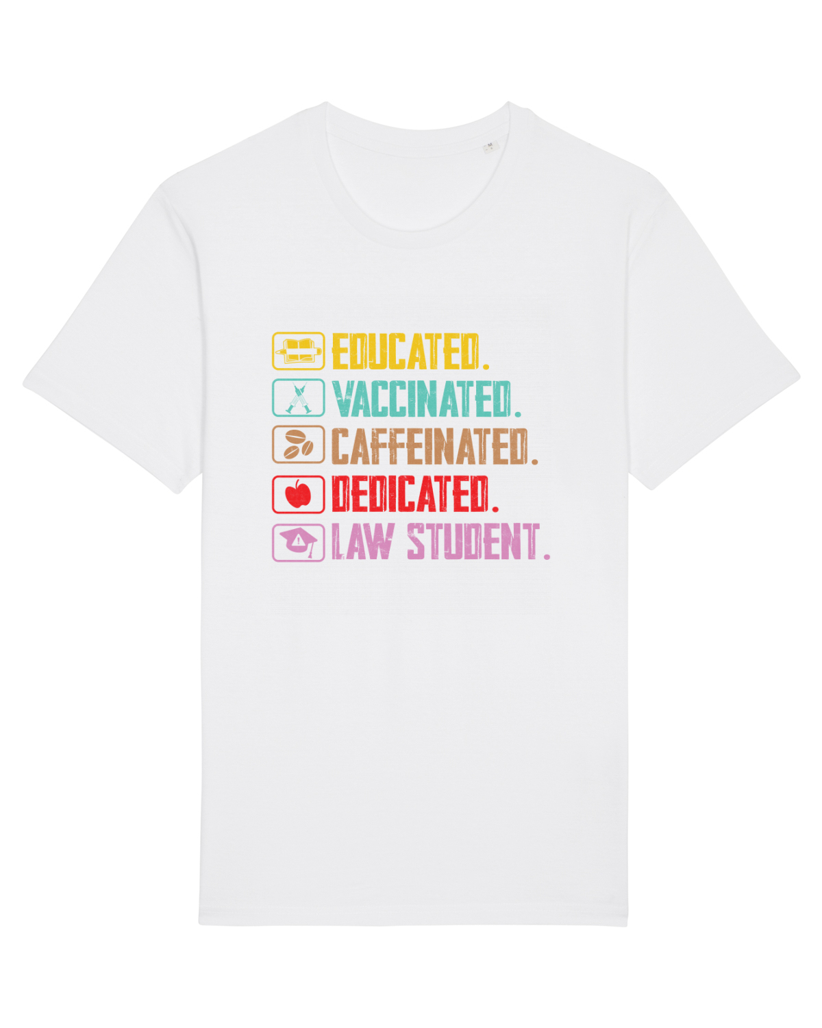 Tricou mânecă scurtă Unisex Rocker White