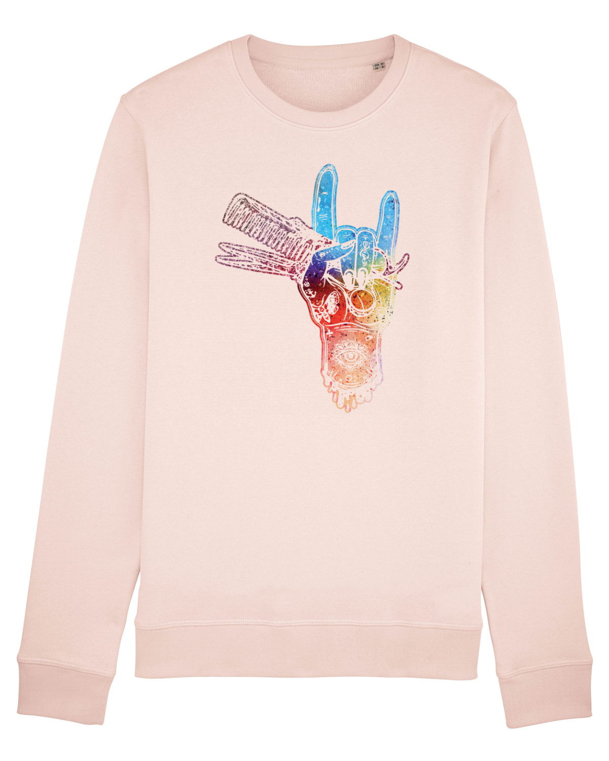 Bluză mânecă lungă Unisex Rise Candy Pink