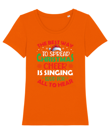 The best way to spread Christmas cheer is singing loud for all to hear Bright Orange