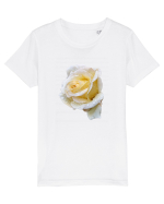 Trandafir romantic alb dupa ploaie Tricou mânecă scurtă  Copii Mini Creator