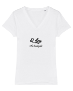 Leu Tricou mânecă scurtă guler V Damă Evoker