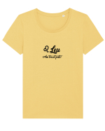 Leu Tricou mânecă scurtă guler larg fitted Damă Expresser