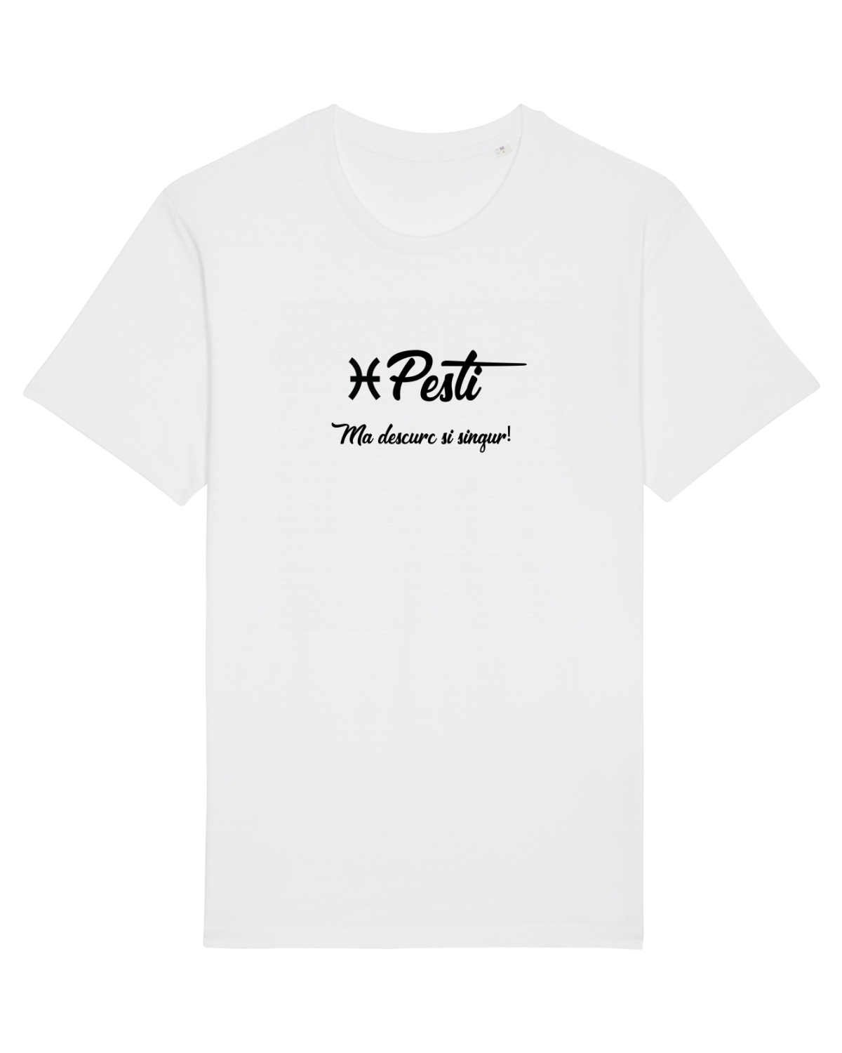 Tricou mânecă scurtă Unisex Rocker White