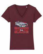 Born to race Tricou mânecă scurtă guler V Damă Evoker