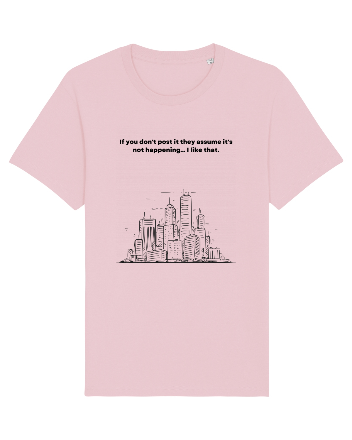 Tricou mânecă scurtă Unisex Rocker Cotton Pink
