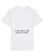 a million apologises to myself... Tricou mânecă scurtă Unisex Rocker