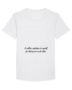 a million apologises to myself... Tricou mânecă scurtă guler larg Bărbat Skater
