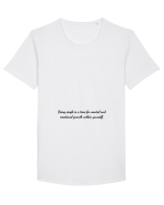 being single is a time for mental and... Tricou mânecă scurtă guler larg Bărbat Skater