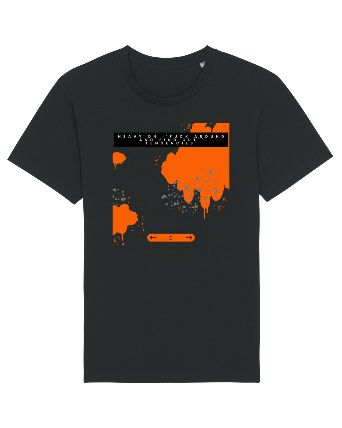 Tricou mânecă scurtă Unisex Rocker Black