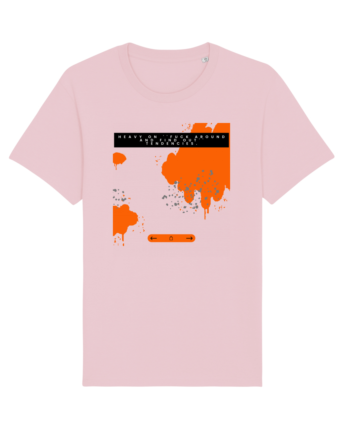 Tricou mânecă scurtă Unisex Rocker Cotton Pink