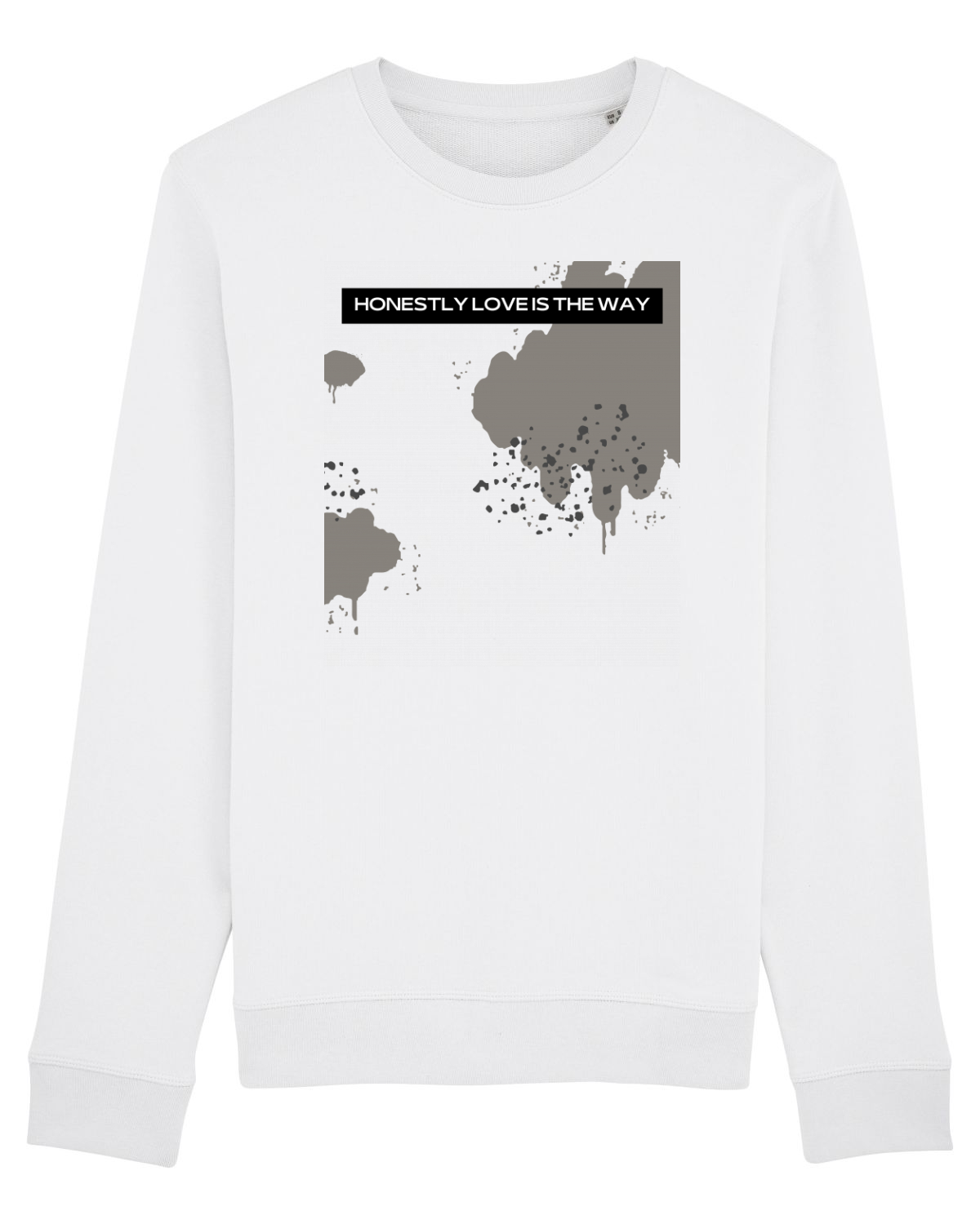 Bluză mânecă lungă Unisex Rise White