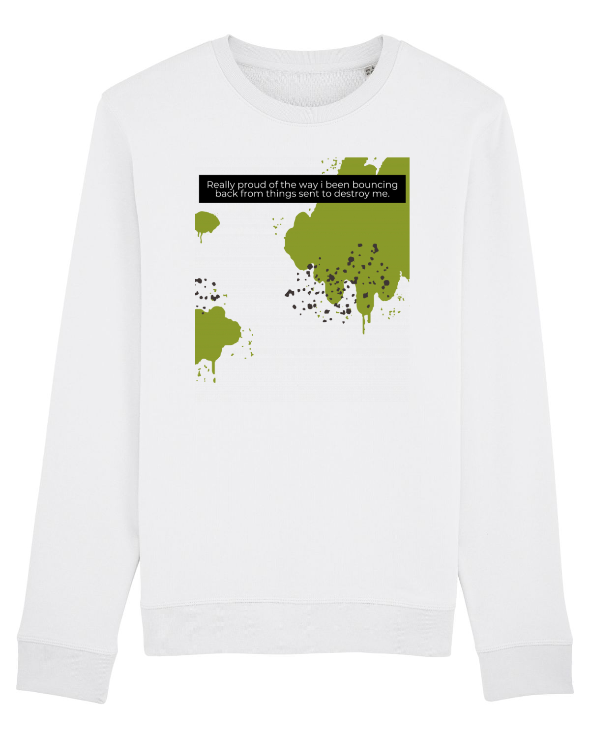 Bluză mânecă lungă Unisex Rise White