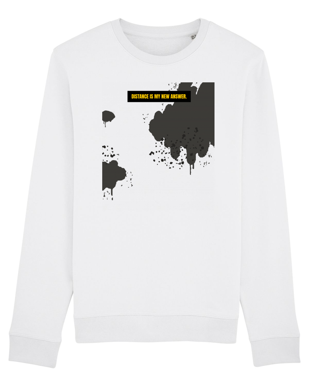 Bluză mânecă lungă Unisex Rise White