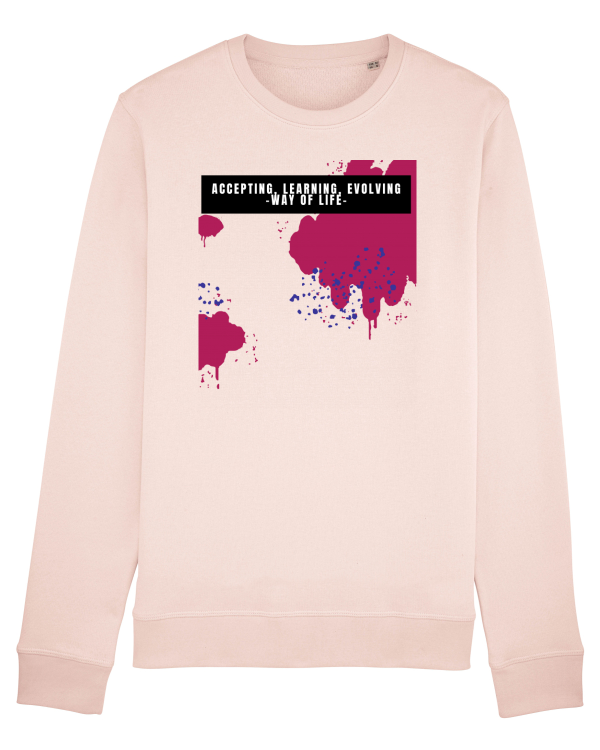 Bluză mânecă lungă Unisex Rise Candy Pink
