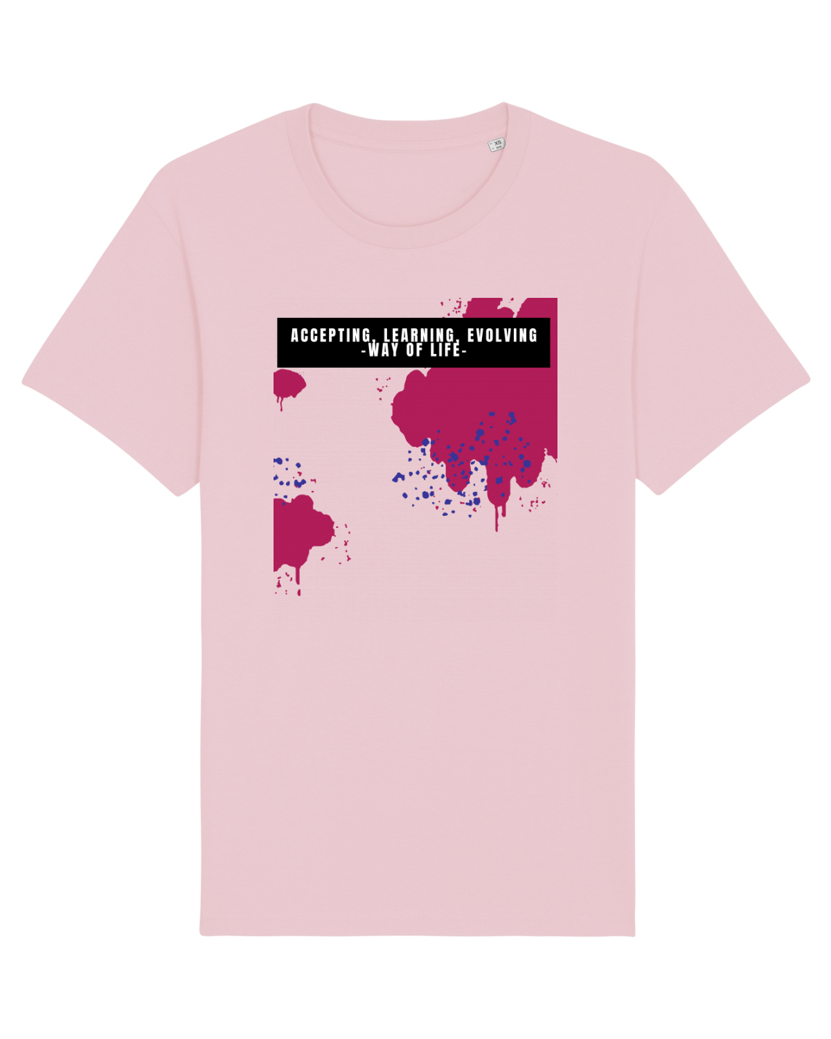 Tricou mânecă scurtă Unisex Rocker Cotton Pink