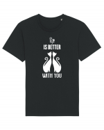 Viața e mai bună lângă tine Tricou mânecă scurtă Unisex Rocker