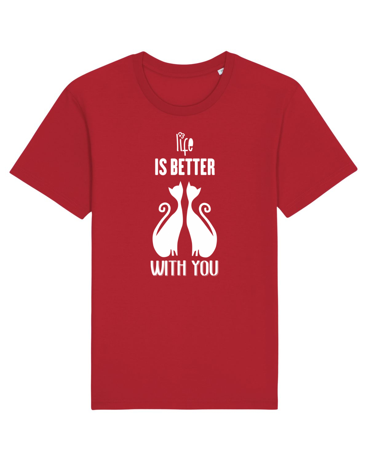 Tricou mânecă scurtă Unisex Rocker Red