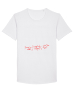 being loyal to people... Tricou mânecă scurtă guler larg Bărbat Skater