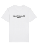 i think twice about who... Tricou mânecă scurtă Unisex Rocker
