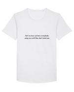 ain t no love out there... Tricou mânecă scurtă guler larg Bărbat Skater
