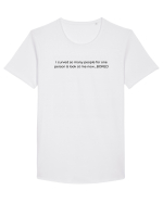 i curved so many people... Tricou mânecă scurtă guler larg Bărbat Skater