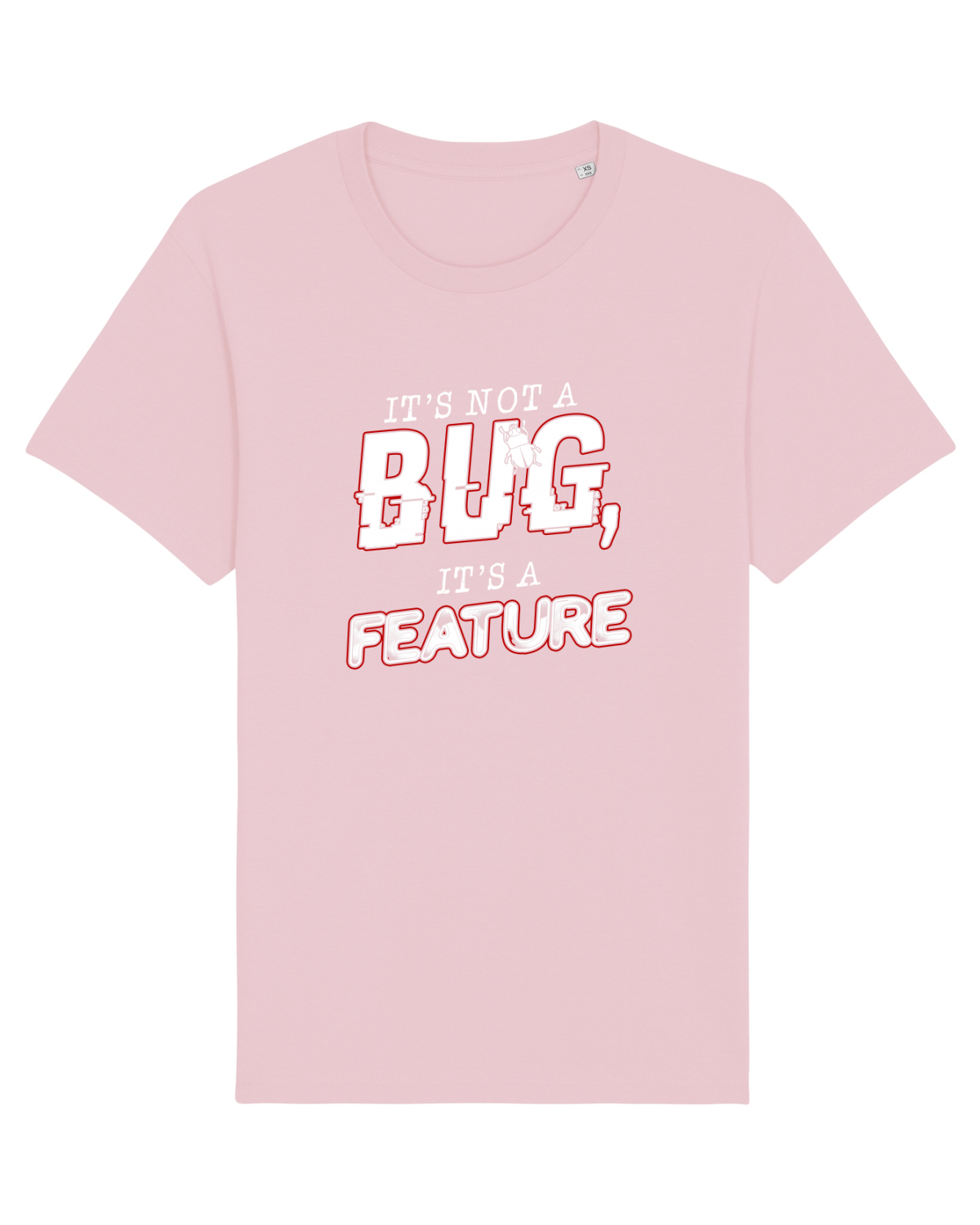 Tricou mânecă scurtă Unisex Rocker Cotton Pink